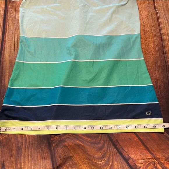 Gap Gapfit Green Blue Yellow Striped Tank Top Size M Preowned - Picture 6 of 7